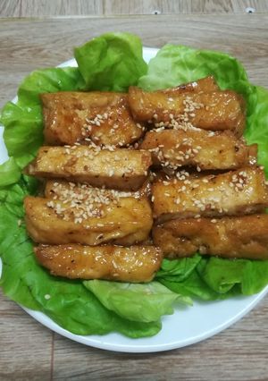 Hình của món Đậu rim tiêu.