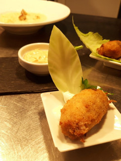 Una foto de Croquetas de carrilleras y queso roquefort