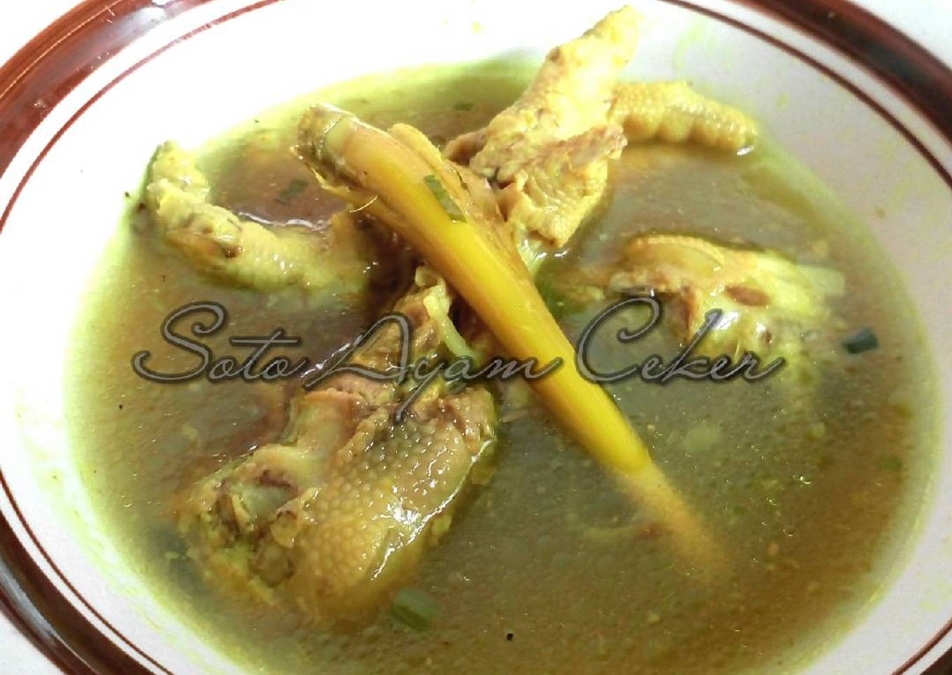 Soto Ceker Ayam potong praktis