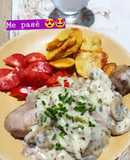 Pollo al champiñón 🍗🍄🧅