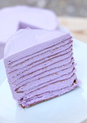 Foto resep Mille Crepes Blueberry