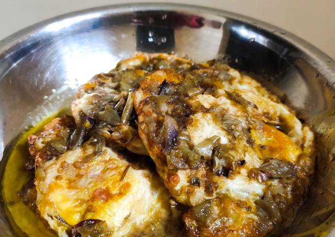 Resep Telur ceplok cabe ijo simple dan enak yang Lezat