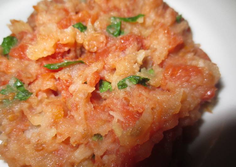 Ensaladilla de patata y tomate seco con Agua de Mar