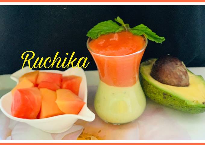 Recipe of Favorite Avocado Papaya smoothie
