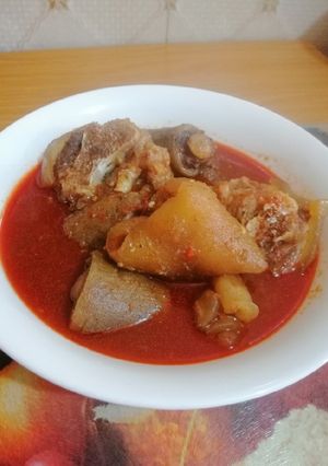 A picture of Cowtail Pepper Soup.