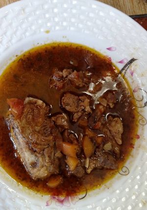 A picture of Goat meat stew.