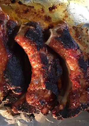 A picture of California Farm Korean Glazed Pork Ribs.