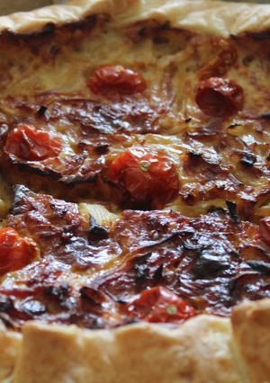 Une photo de Tarte à l’oignon … lardons