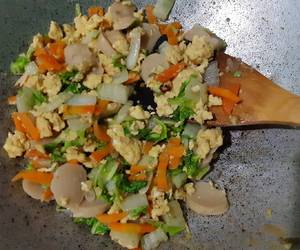 Cara Menyajikan Orak Arik Telor amp Sawi Putih Enak Bergizi