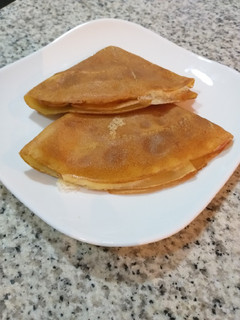 Una foto de Creps de jamón y queso