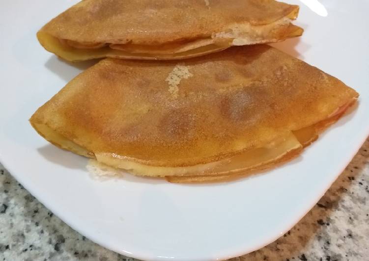 Creps de jamón y queso