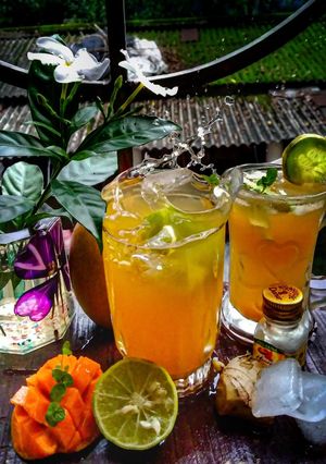 ম্যাঙ্গো মিউল মকটেল (Mango Mule Mocktail recipe in Bengali) রেসিপির প্রধান ছবি
