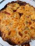 Batatas gratinadas com natas
