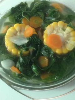 Foto resep Sayur bening bayam mpasi.