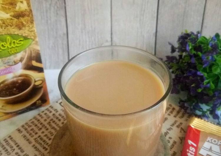 Langkah Mudah untuk Menyiapkan Coffee Milk Tea Aroma Vanila, Lezat