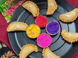 Gulkand mawa stuffed gujiya