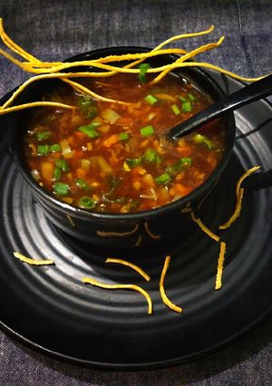 A picture of Hot and Sour Soup.