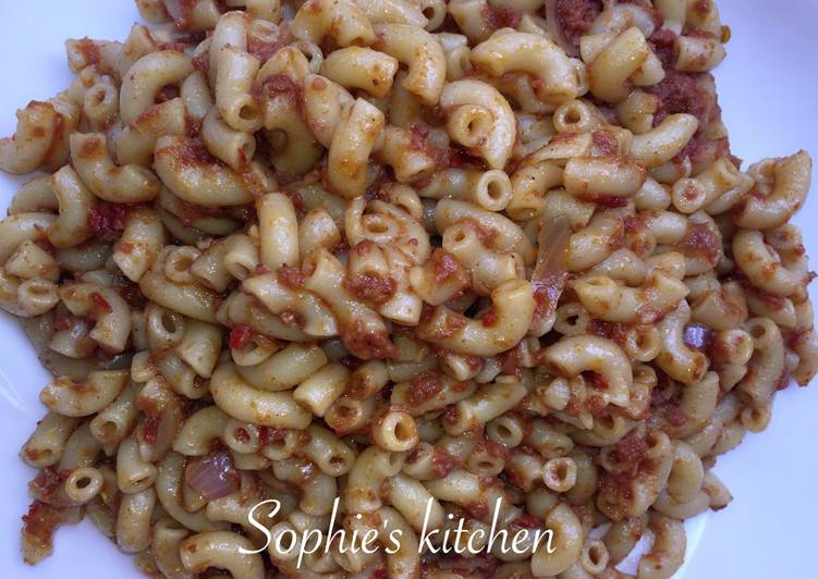 Steps to Prepare Homemade Macroni and corned beef