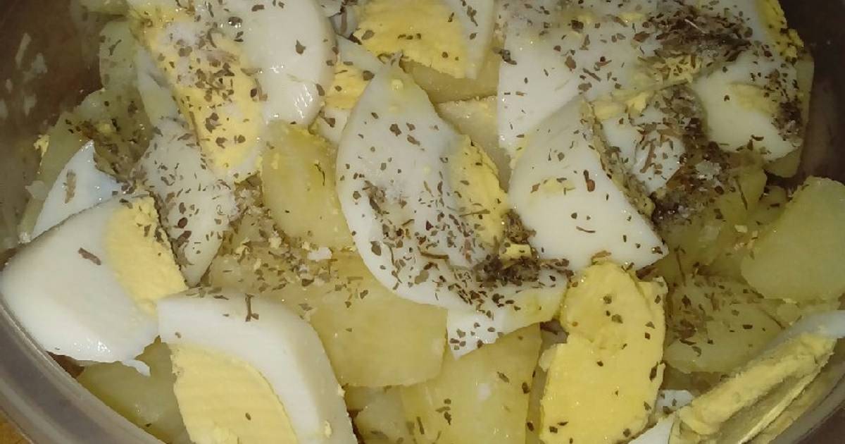 Papa hervidas con huevo  recetas caseras- Cookpad