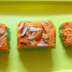 A picture of Kesar pista barfi❤.