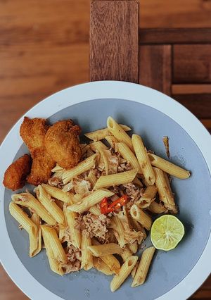 Foto resep Penne tuna aglio olio