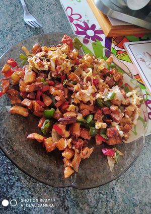 Una foto de Revueltito de patatas y verduras