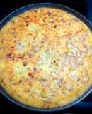 Tortilla de Huevos, Jamón, Cebollas y Papas