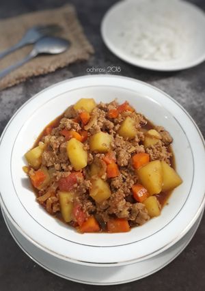 Foto resep Semur Daging Sapi Cincang Kentang Wortel