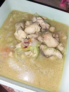 Foto resep Soto Ayam Sawi Putih Kuah Santan