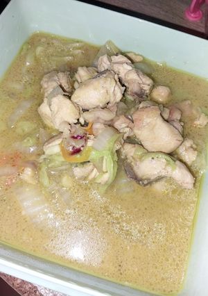 Foto resep Soto Ayam Sawi Putih Kuah Santan