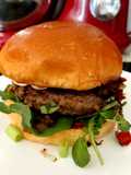 My Chilli, Salt & Peppered Beef Burger in a Bun. 😉