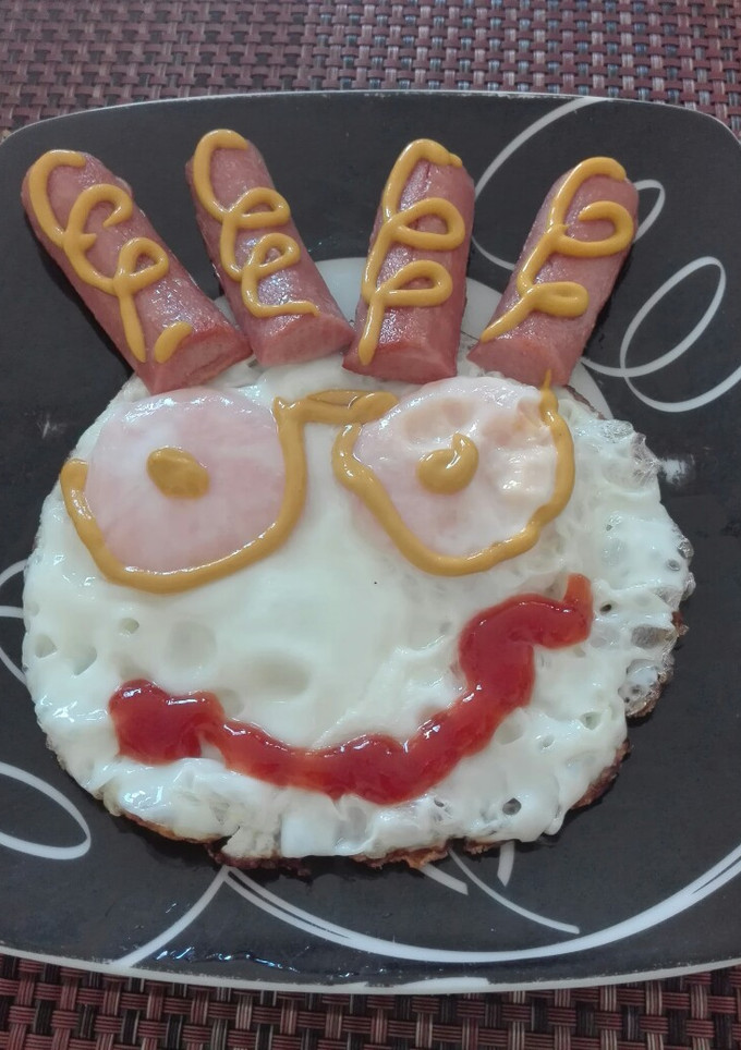 Una foto de Desayuno divertido para los niños