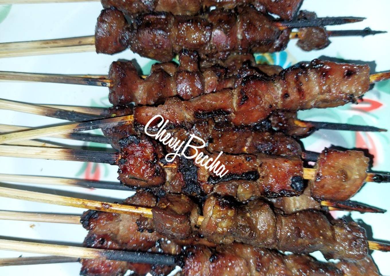 Sate Daging dan Hati Sapi
