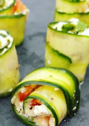 A picture of Greek Salad Rolls 🥒.