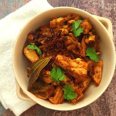 A picture of Kathal (Jackfruit) sabzi Dry.