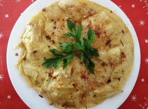 Una foto de Tortilla española sin patata 🥘 keto