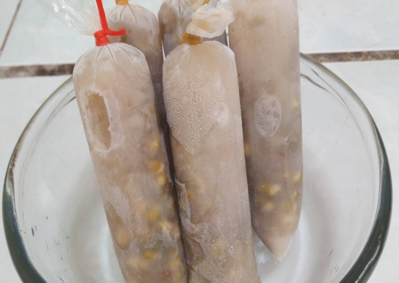 Es lilin kacang hijau susu