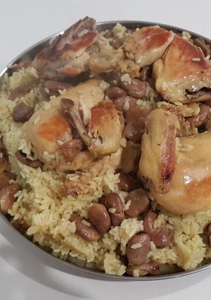 صورة لوصفة مقلوبة الفول اليابس