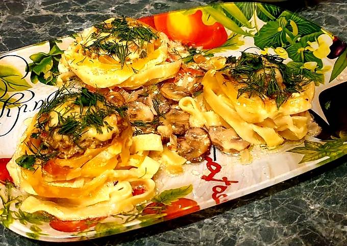 Гнезда С Фаршем, Грибами И Помидорами Под Сыром В Духовке - Пошаговый  Рецепт С Фото. Автор Рецепта Оксана Ром . - Cookpad