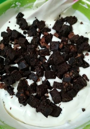 Foto resep Ice cream brownis 3 bahan lembut simple #BikinRamadanBerkesan