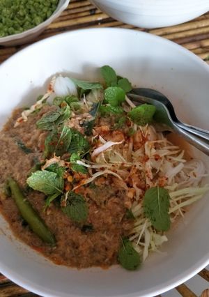 รูปของ ขนมจีน น้ำยาป่า สูตร ปลาทูเข้มข้น