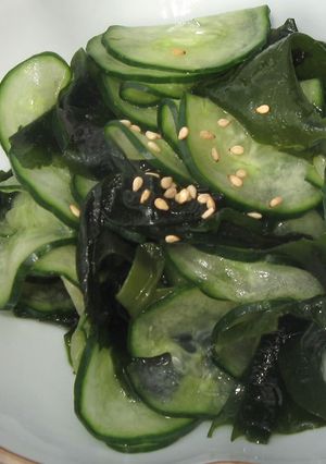 A picture of Wakame & Cucumber Salad.