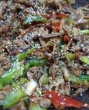 Salteado de cerdo y vegetales. Una receta de 20 minutos