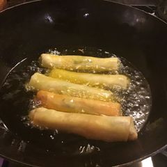A picture of Chicken Spring Rolls.