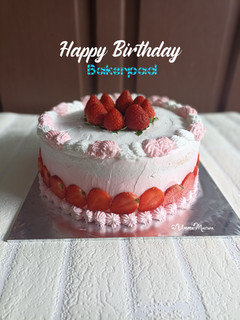Foto resep Strawberry Chiffon Cream Cake