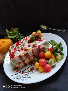 फ्रुट श्रीखंड लज़ान्या आइसक्रीम (Fruit Shrikhand Lasagne ice cream ice cream in Hindi) रेसिपी मुख्य फोटो