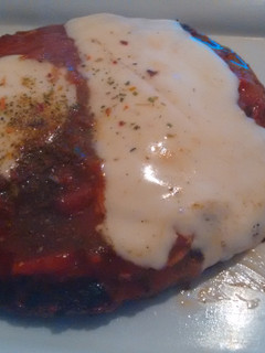 Una foto de Hamburguesa a la pizza