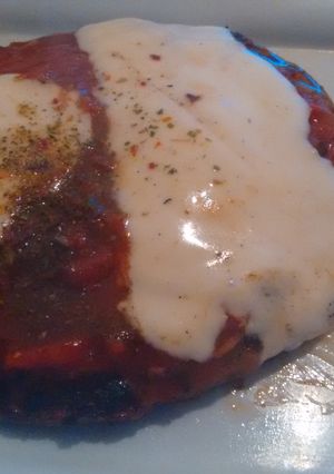 Una foto de Hamburguesa a la pizza