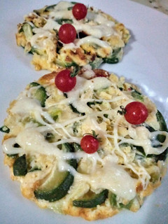 Una foto de Tortilla de zapallitos al horno light