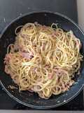 Spaghetti en salsa Carbonara